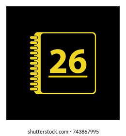 calendar day icon vector