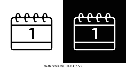 Calendar day icon vector simple element illustration editable
