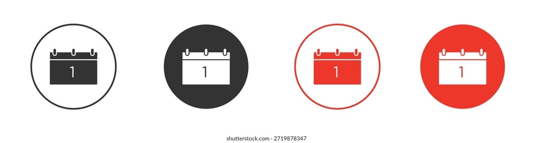 Icono del día del calendario. Diseño del Vector del Web