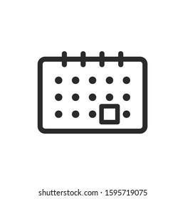calendar, day, month vector icon.