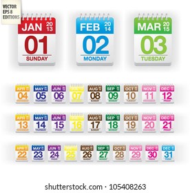 Calendar Days Set
