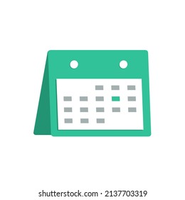 Calendar deadline. Highlighted day on the calendar. Vector illustration