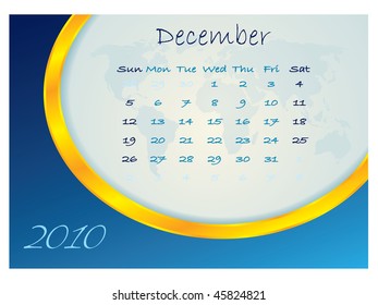 Calendar december 2010