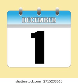 Dezember. Kalendersymbol. Illustrationsvektor
