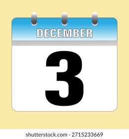 Dezember. Kalendersymbol. Illustrationsvektor
