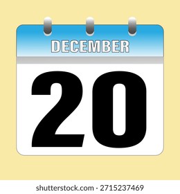 Dezember. Kalendersymbol. Illustrationsvektor