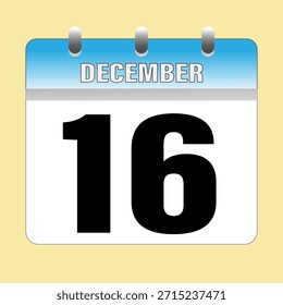 Dezember. Kalendersymbol. Illustrationsvektor