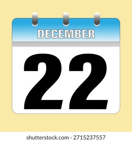 Dezember. Kalendersymbol. Illustrationsvektor