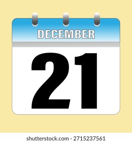 Dezember. Kalendersymbol. Illustrationsvektor