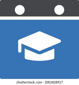 calendar degree vector glyph colour icon