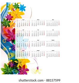 Calendar Design 2012