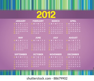Calendar Design 2012