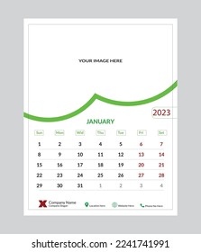 Calendar Design 2023 Vector EPS File