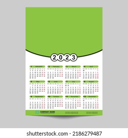 Calendar Design 2023 years, new Calendar Design
