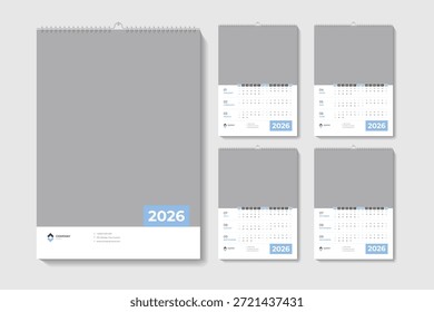 Calendar Design 2026 template ready to Print and Fully Editable