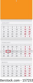Calendar design