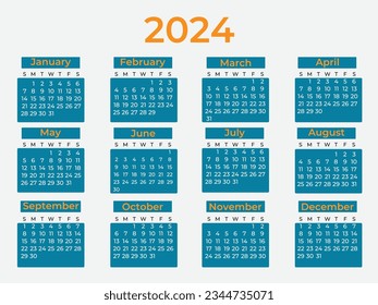 Calendar Design annual report 2024 For your Business
