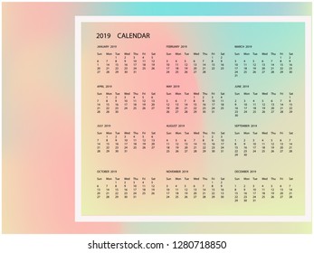 calendar design concept