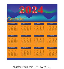 diseño de calendario y gráfico ilustrador