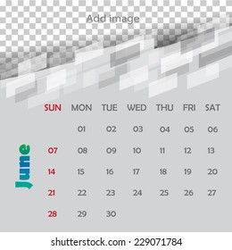 Calendar design - June