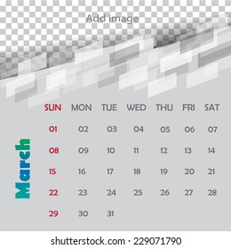 Calendar design - March