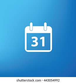 Calendar design on blue background,vector