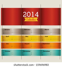 calendar design over beige background vector illustration