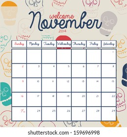 calendar design over beige background vector illustration