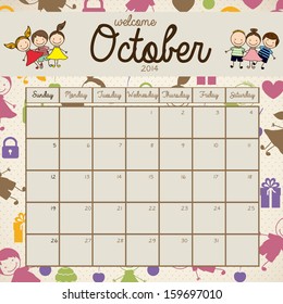 calendar design over beige background vector illustration