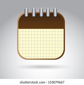calendar design over gray background vector illustration