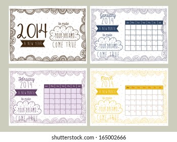 calendar design over gray  background vector illustration