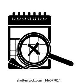 calendar design over white background vector illustration