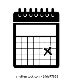 calendar design over white background vector illustration