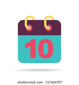 calendar design over white background vector illustration