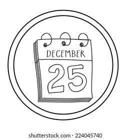 Calendar design over white background, vector illustration