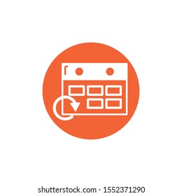 Calendar design, Planner time event moth date day page plan and reminder theme Vector illustration