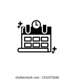 Calendar design, Planner time event moth date day page plan and reminder theme Vector illustration