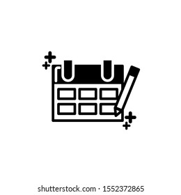 Calendar design, Planner time event moth date day page plan and reminder theme Vector illustration
