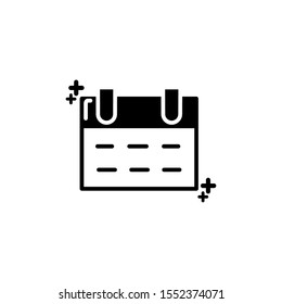 Calendar design, Planner time event moth date day page plan and reminder theme Vector illustration