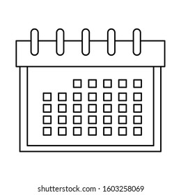 Calendar design, Planner time event moth date day page plan and reminder theme Vector illustration