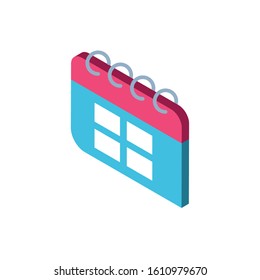 Calendar design, Planner time event moth date day page plan and reminder theme Vector illustration