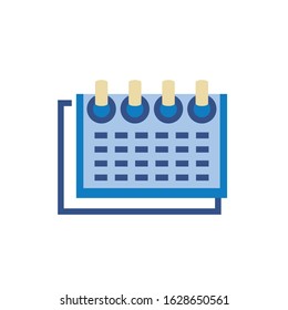 Calendar design, Planner time event moth date day page plan and reminder theme Vector illustration