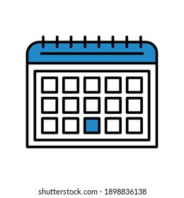 Calendar design, Planner time event moth date and day theme Vector illustration