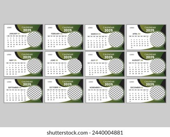  calendar design template 2025 in a classic new. week start on Wednesday.