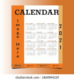 Calendar Design Template with Creative Designs	
