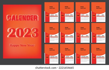 Calendar Design Templet Layout Textur  