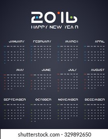 Calendar Design - Typography