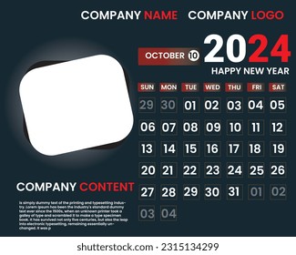 Calendar, Desk calendar, Wal calendar 2024 