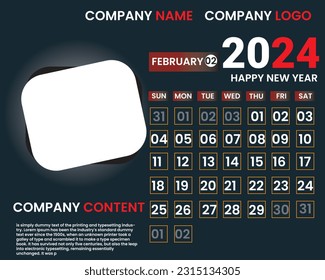 Calendar, Desk calendar, Wal calendar 2024 
