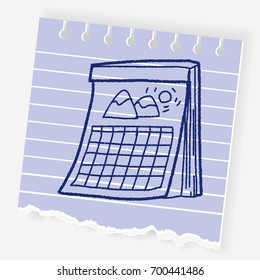 Calendar doodle